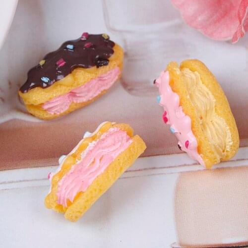 3pcs Rsin Bread Cake Fast Food Pretend Play Miniature Food Girls Kids Toy Children Kitchen Cutting Toys Gift For 1/6 doll 1/12