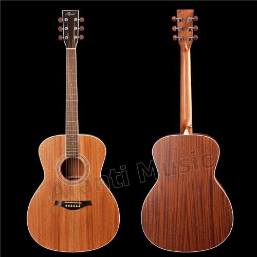41 inch Left hand Acoustic / Solid Africa Mahogany top / AFANTI Acoustic guitar (AFA-921)