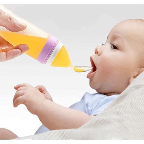 Baby Spoon Bottle Feeder Dropper Silicone Spoons for Feeding Medicine Kids Toddler Cutlery Utensils Children Accessories Newborn