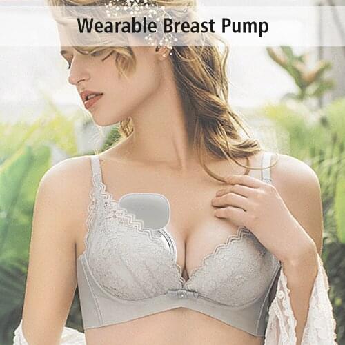 S9 USB Electric Breast Pump with 24/27mm Flange Wearable Silent Invisible Hands Free 2 Modes 5 Levels Adjustable for Home Travel