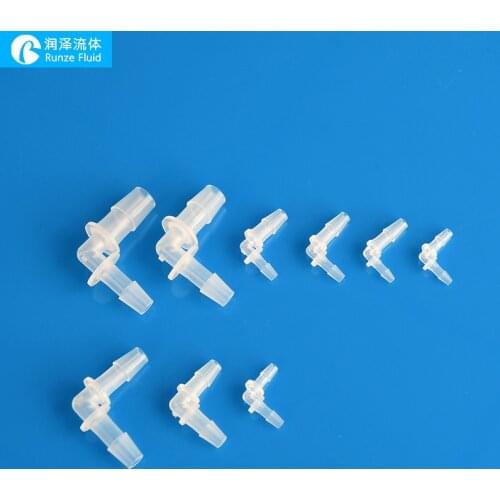 Reducing Elbow Hose Connector Barbed Fittings L Shape Joint High Transparency PP Smooth Machining Super Quality Leakage-free