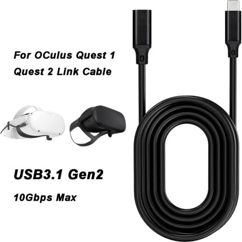USB3.1 Type-C Extension Cable 4K @60Hz USB-C Gen 2 10Gbps Extender Cord For Oculus Quest 1 2 Link VR Cable HDTV USB-C HUB 100W