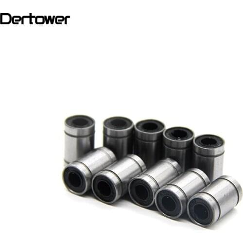 4PCS LM8UU Linear Bearings LM3UU LM4UU LM5UU LM6UU LM10UU LM12UU LM13UU LM16UU LM20UU Linear Bushing 8mm CNC Shaft Parts