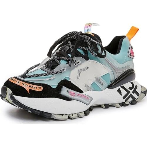 Mens platform Sneakers 2021 New Fashion Breathable Colorful Men Chunky Shoes Trainers Street Style Male Footwear