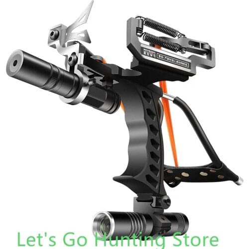 Hunting Slingshot Laser Green Dot Aiming Target Sling Bow Shot With Arrow Rest Accurate Shooting Slingshot Catapult Crossbow