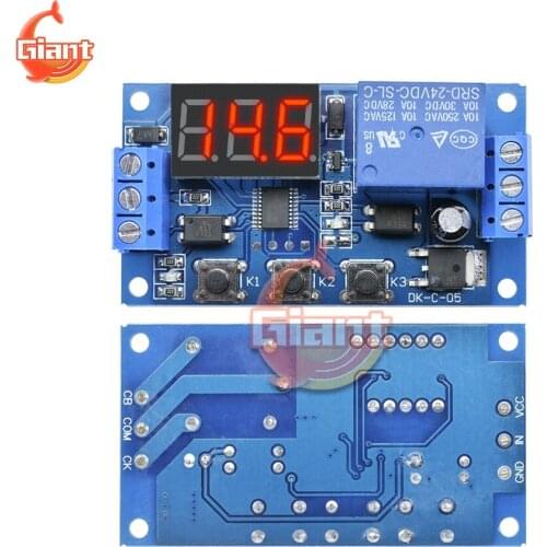 DC 24V Time Delay Relay LED Digital Trigger Delay Time Cycle Timer Control Switch Relay Module for Home Automation LED Lighting