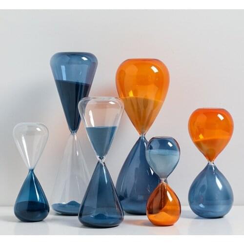 Glass Hourglass Timer 10/30 Minutes Sand Clock Home Decoration Kitchen Cooking Accessories Timer Sandglass Desktop Ornament Gift