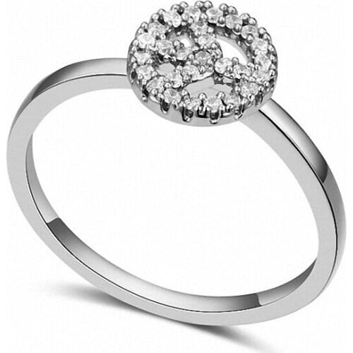 TRACYSWING Real Austrian Crystals Brand AAA Zirconia Micro Inlays Fashion Ring for women New Geometric Th-110726