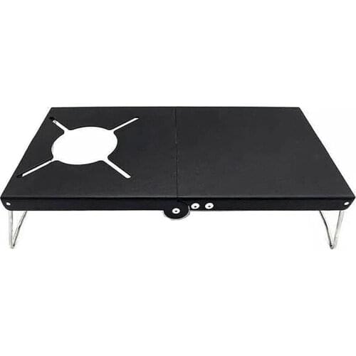 Outdoor Folding Stove Table Windproof Stove Stand Camping Stove Table for Camping Hiking with Storage Bag