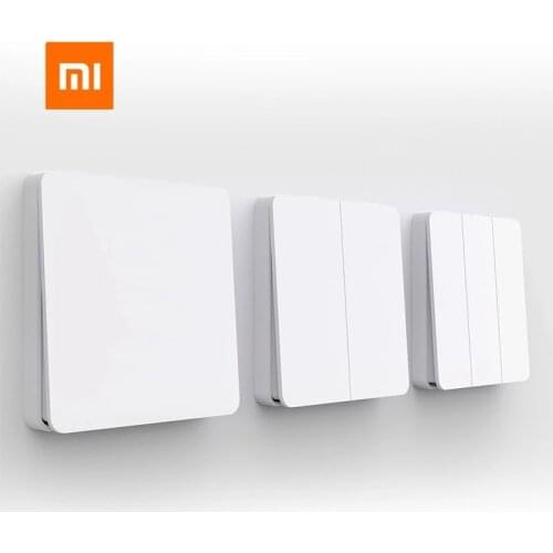 Xiaomi Mijia Smart Switch Wall Switch Single/Double Open Dual Control Switch 2 Modes Switch Over Intelligent Lamp Lights Switch