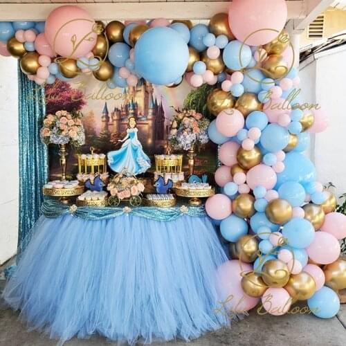 142 pcs Balloon Garland Arch Kit Pink White Chrome Balloon for Bridal Shower,Wedding Decors, Baby Shower Party Decoration