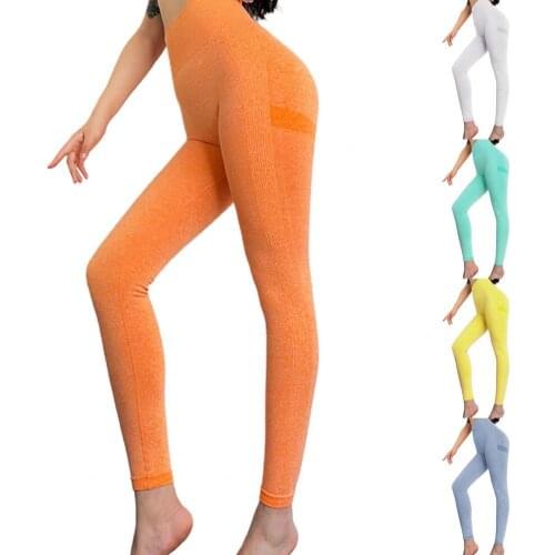 Women High Waist Hip Lift Jacquard Tights Yoga Running Skinny Pants Trousers Tights Yoga