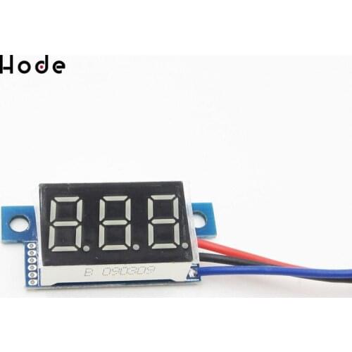 0.36 Inch DC 0-99.9V LED Mini Digital Voltmeter Blue LED Display Volt Meter Gauge Voltage Panel Meter 3 wires