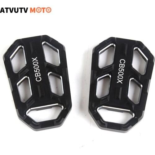 1 pair Motorcycle Foot Pegs CNC Front Footpegs Footrests Pedal Enlarger For HONDA CB500X CB500 X CB500-X 2015 2016