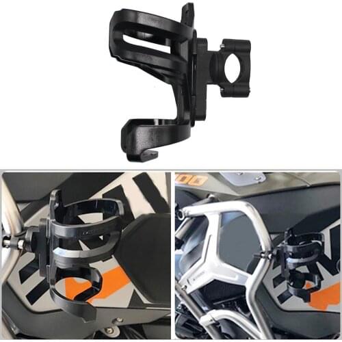 1pc Water Cup Holder Motorcycle Beverage Water Bottle Drink Cup Holder 13mm-32mm Mount For Bmw R1200GS
