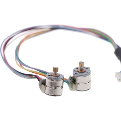 1pc Mini Stepper Motor Metal Gear 2-phase 4-wire Micro 8mm Stepping Motor