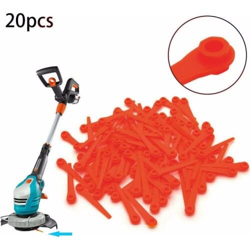 20PCS Cutter Blade Grass Trimmer Knife Garden Tool Parts Plastic Cutter Blades For Grass Trimmer Brushcutter Replacement Part