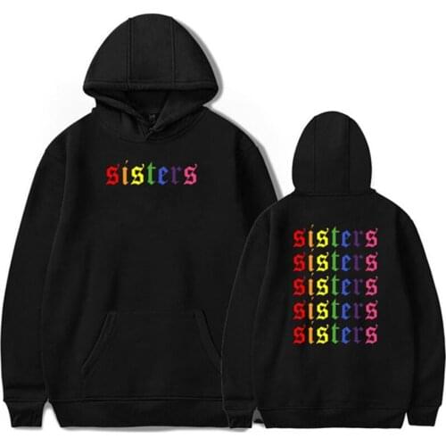 2020 Brand Hoodies Fashion James Charles SISTERS Rainbow Hoodie Sweatshirts Unisex Women Casual Hooded Pullover Sudaderas Female