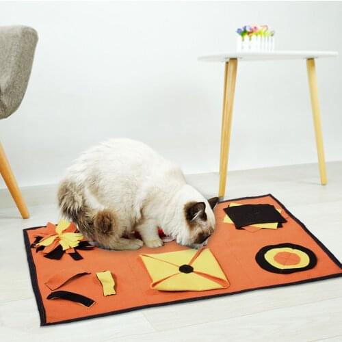 2021 Dog Puzzle Toy Pet Snuffle Mat Dog Feeding Mat Smell Training Mat Cat And Dog Feeding Mat Interactive Game Training Blanket