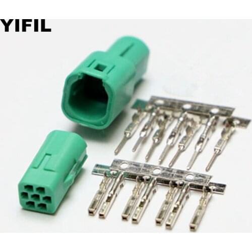 5sets/lot 7 Pin 7 Way Female Male Electrical Auto Cruiser Connector Plug For Ford New Focus 917318-4 917319-4