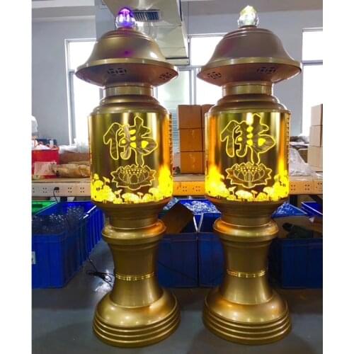 2PCS Large huge Wholesale Buddhist supplies Asia Buddhism Temple shrine altar hall enshrine worship super large buddha lamps