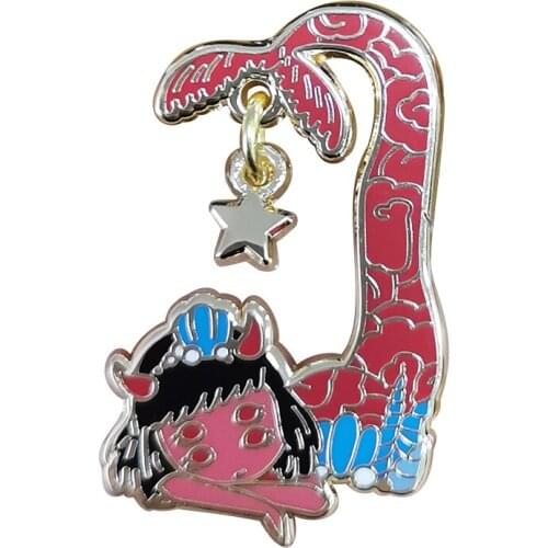 Mutant mermaid pin fantasy gift for girls kids