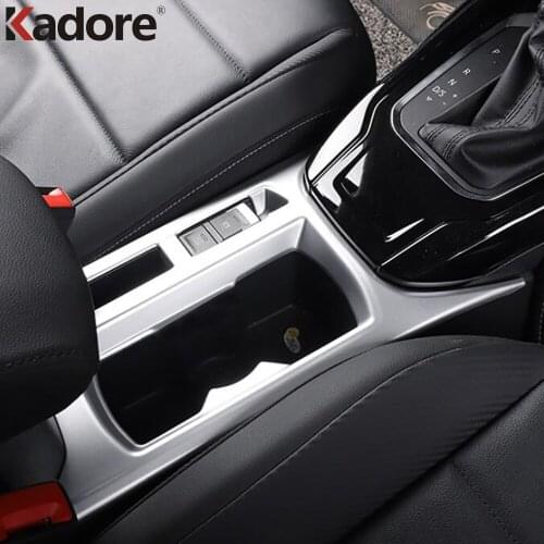 Accessories For Volkswagen T-Roc TROC 2017 2018 2019 Water Cup Holder Cover Car Styling Interior ABS Plastic Trim Strip LHD