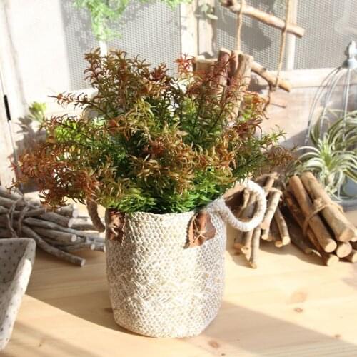 Simulation decorative green grass artificial flower home decoration wedding flower wall green plant wall fake flower greenery