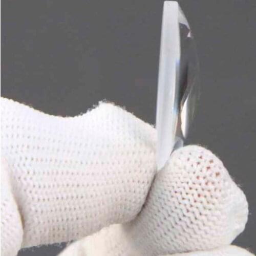 Meniscus Lens Optical Glass ZK2 Material Diameter 25mm Focal Length 59.89mm Prism Lens Customization