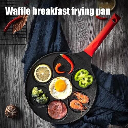 7 Grids Cute Frying Pan Aluminum Alloy Non Stick Pan Steak Pans Egg Pancake Cooking Pot Cookware Breakfast Maker Kitchen Utensil