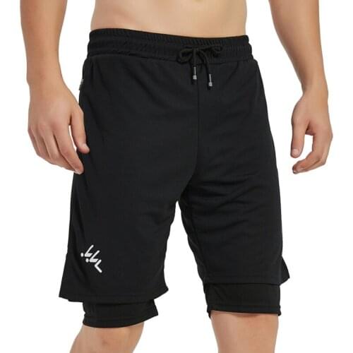 Mens Shorts Running Shorts Quick Drying Sport Shorts Gyms Fitness Bodybuilding Built-in Pockets Short Pants