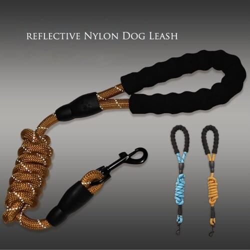 Petrainer 1.5M Multicolor Reflective Nylon Round Dog Leash Dog Pull Belt