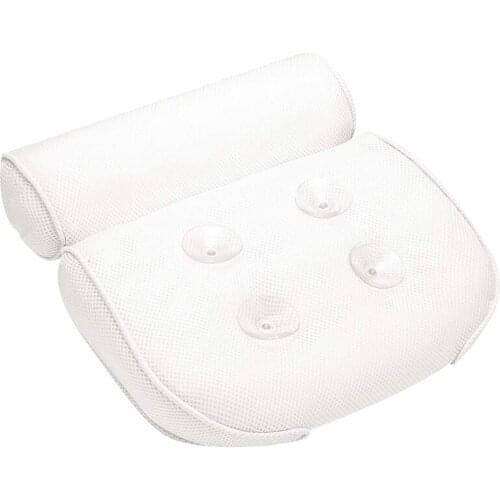 Bathtub Pillow, Large Spa 3D Air Mesh Bath Pillow, Luxury Comfortable Soft Bath Cushion Headrest, for Head Neck Shoulder Support