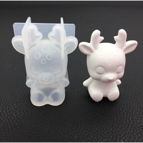 1pcs Sika deer Silicone Gypsum Mold/Aromatherapy Mold/DIY Ornament Mold