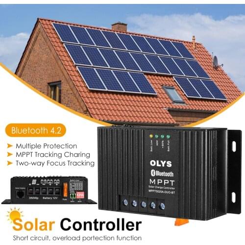 Solar Controller LMPPT5025A-DUO-BT Dual Battery Charging MPPT Solar Controller With Bluetooth Module