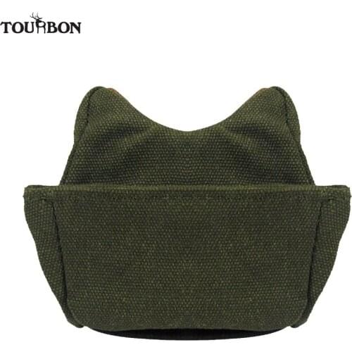 Tourbon Hunting Rear Gun Firearm Shooting Rest Bag Deadshot Rifle Target Rear Bags Bench Unfilled Canvas Pouch Gun Accessories