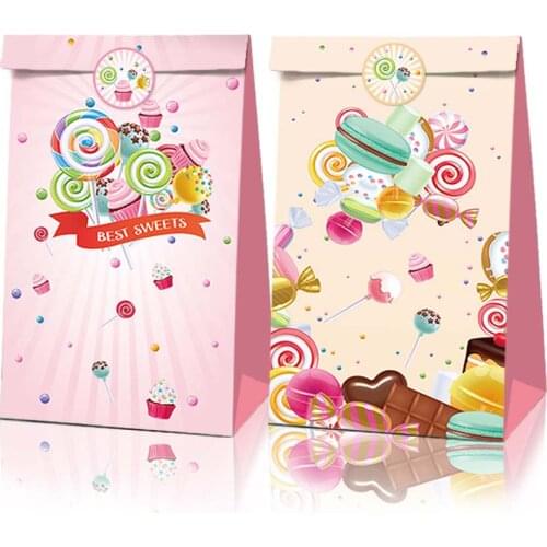 Packaging with Handles Paper bags Gift Lot Bag of sweet Communion details Wholesale lots Wedding gifts for guests children gift
