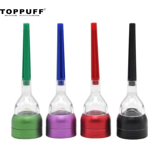 TOPTOPPUFF Cone Artist Aluminum Herb Grinder Cone Roller Herbal Tobacco Grinder Rolling Machine Cone Maker Cigarette Miller
