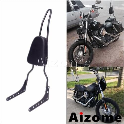 Motorcycle Tall Sissy Bar Pad Passenger Rear Backrest For Harley Softai Slim Deluxe Heritage Classic Street Bob FXBB 2018-2020