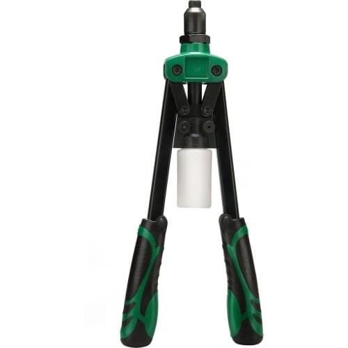 Green Manual Riveter Gun Kit Heavy Hand Inser Nut Tool Rivet Nut Gun Manual Mandrels Household Repair Tools 10"