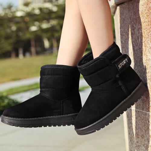 Zapatillas de deporte 2020 Winter Kids Boots boys girls warm leather sneakers footwear children boots plush non slip sport shoes