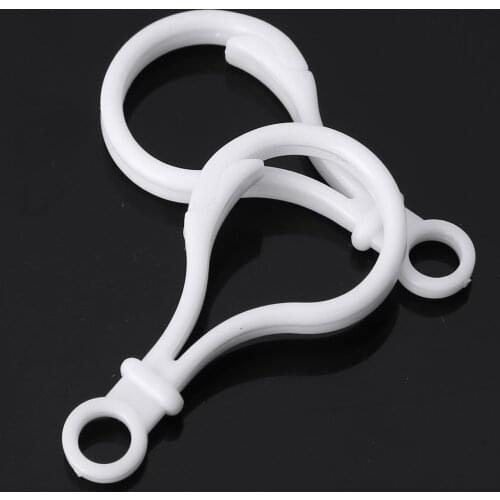 20/50 Clip Buckles Novelty Bulb Snap Lobster Clasps Plastic Keychain Bag Clothes Hooks DIY Connector Fittings for Jewelry Making