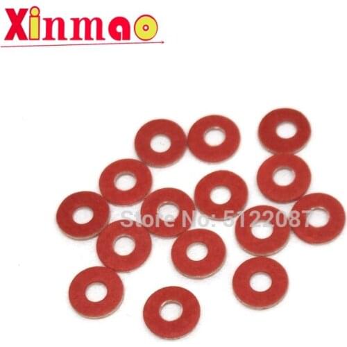 250pcs M3 Red Insulating Fiber Washer Insulation Screw Gasket