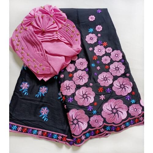 Green lace fabric match auto gele headtie nigerian aso oke with beads swiss voile lace in switzerland brode autriche coton 5yard