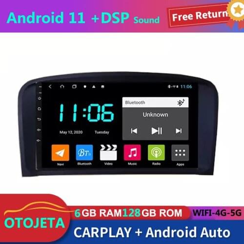 For MG 7 MG7 2007-2010 Car Radio Stereo GPS Navigator 6GB Ram 128GB Rom Autoradio 2Din Android 11 Bluetooth Multimedia Player
