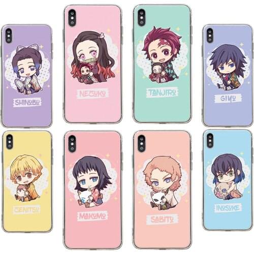 Case For Wiko Y80 Y70 Y60 Y50 Y61 View 4 3 lite 3 pro sunny 4 5 Demon Slayer cute Anime soft TPU Silicone phone cover