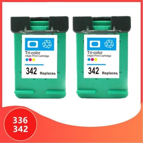 Ink Cartridge for hp 336 342 Replacement for hp336 for hp342 Deskjet 5440 PSC1510 Photosmart 1500 C3100 C3180 D5420 6310 printer