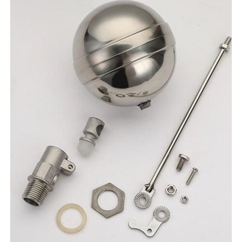 DN15 Stainless Steel Valve Core Water Tank Liquid Level Adjustment Float Ball Valves Dia 17mm Length 37.5mm High Quality