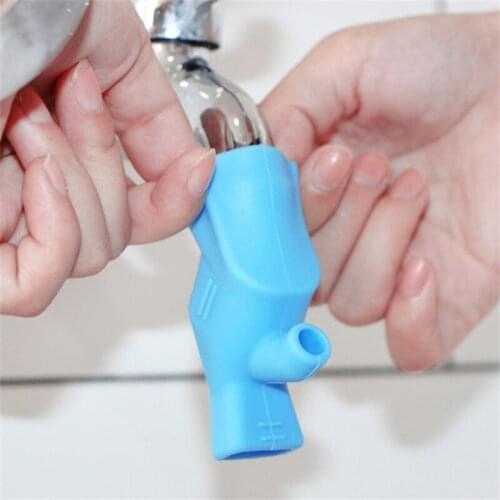 Elastic Silicone Water Tap Extension Sink Faucet Extenders Children Washing Device Bathroom Kitchen Sink Faucet Guide Extender