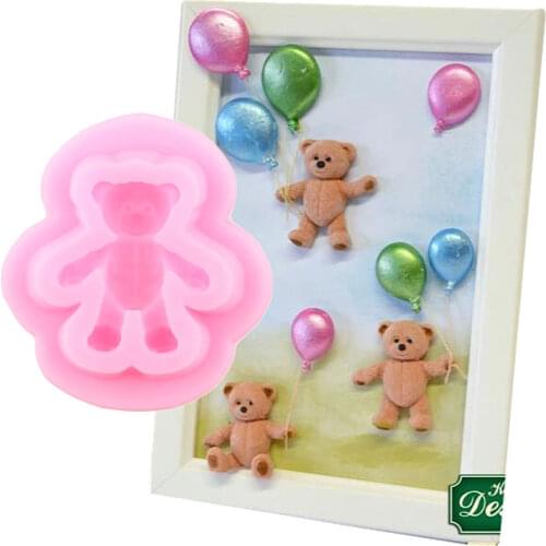 Sugarcraft Mini Bear Silicone Mold Fondant Mold Cake Decorating Tools Chocolate Gumpaste Mold